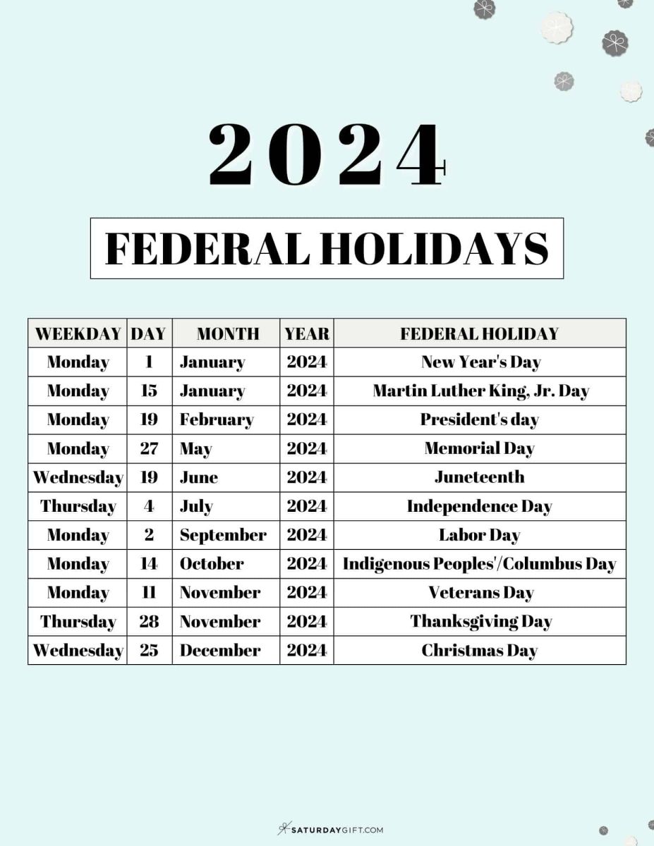 Holiday Calendar